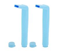 2 Pcs Hiccup Straw, Small Hole Flat Mouth Reusable Stops Hiccups Naturally and Fast, Stop Hiccups Straw for Adults Kids (Lake Blue)