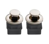 2 PCS Hidden Pull Handles, Round Embedded Telescopic Spring Knobs Retractable Drawer Pulls for Kitchen Bathroom Bedroom Furniture