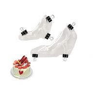 2 Pcs High Heel Shoe Fondant Cake Mould 3D Chocolate Sugar Mold for Baking Diy Tool