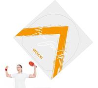 2 Pcs High-Performance Table Tennis Rubber Sheets - Anti-Static Protective Film with 17x17cm Adhesive Backing for Ping Pong Paddles, Transparent Durable Design for Enhanced Spin Control (Yellow)