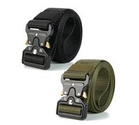 2 PCS Holsta Mens Belt, Holsta Belt, Quick Release Military Style Belts, Adjustable Heavy Duty Nylon Webbing Work Belts