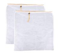 2 Pcs Honey Filter Bags, Ultra-Fine Mesh Nylon Strainer with Adjustable Drawstring Reusable Honey Strainer Bag Beginner Beekeeping Supplies for Farmers