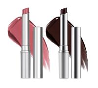 2 PCS Honey Lip Balm, Black & Pink Hydrating Tinted Lip Balm, Natural Black Cherry Tint Honey Lipstick for Lip Care & Makeup