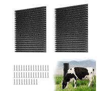 2 pcs Horse Cattle Scratchers, Horse Scratching Post, Soft Massage Brush Kit for Equine Bovine, Scratching Itch Relief Pad for Farm Animals Goat Sheep Cow Dog