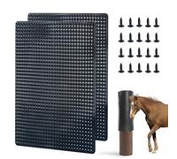 2 pcs Horse Cattle Scratchers, Horse Scratching Post, Super Soft Massage Brush Kit for Equine Bovine, Scratching Itch Relief Pad for Small Farm Animal Goat Sheep Cow Dog