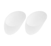 2 Pcs Horseshoe Plastic Lamp Shade White Decorative Replacement