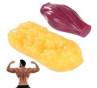 2 Pcs Human Muscle & Fat Anatomy Model Set, with Realistic 1 lb Fat & 1 lb Muscle Replicas, for Education, Fitness Motivation & Nutrition Analysis