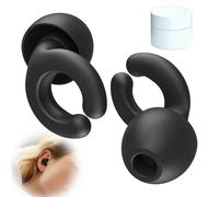 2 Pcs Hush Hoops Ear Plugs, Ultra-Soft Reusable Silicone Noise Reducing Ear Plugs for Sleeping, 33dB NRR, Hypoallergenic Travel-Friendly Design for Side Sleepers and Light Sleepers