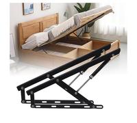 2 Pcs Hydraulic Bed Lifting Mechanism, Adjustable Upward Folding System for Storage Box & Sofa, 750mm, Space-Saving Solution for Home Furniture