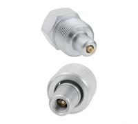 2 Pcs Hydraulic Quick Coupler Set 635mm NPT Steel Connectors for Jacks Pumps for RAM High Pressure Systems Silver(Separable)