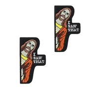 2 PCS I Saw That-Funny Tactical Embroidered Patches Hook and Loop Emblem Applique Patch for Armband,Coat,Pants,Hats,Jackets,Clothes,Vests,Pouch,Helmets,Backpack,Hats