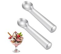 2 PCS Ice Cream Scoops - 7.1" Non-Stick Aluminum Alloy, Heavy Duty Anti-Freeze Handle, Easy Grip Design for Hard Ice Cream, Gelato, Sorbet, and Ice Cream Scoop with Release