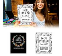 2 PCS I'm Dead Now What Book UK End of Life Planner, Important things You Need to Know and Do When I'm Gone, Guided Final Arrangements When I'M Gone Journal Organizer for My Final Wishes