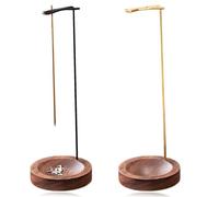 2 Pcs Incense Stick Holders, Incense Holders, Insence-Stick Holder with Wooden Base Meditation Accessories, Fashionable and Modern Design Sticks Holder Stand for Home Decor Meditation and Yoga