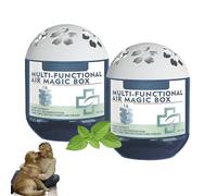 2 PCS Indoor Air Purification Dust Removal Magic Box, Multifunctional Air Magic Box, Automatic Dust Collection AirPurifier MagicBox, Long-Lasting AirFreshener, For Living Room, Bedroom, Kitchen