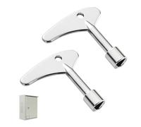 2 PCS Inner Triangle Spanner Key, Stainless Steel Triangle Key Multi-Functional Utility for Elevator Emergency Access Power Distribution Cabinets Electric Meter Boxes Control Cabinets Subway Systems