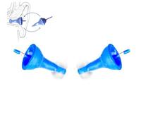 2 PCS Innovative Inflatable Earplugs,Ear Plugs for Sleep,Noise Cancelling Ear Plugs,Ultra-Comfy Reusable Noise-Reducing Earplugs,Waterproof Silicone for Sleep,Deep Focus,Travel,Noise