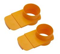 2 Pcs Integrated Blast Gate Clog Resistant, 4 inch Blast Gate, For Dust Collection Systems (ABS)