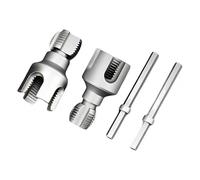 2 Pcs Integrated Water Pipe Threading Tool Kit, 1/2 and 3/4 Inch Internal External Threader Tap Die Set for PPR PVC Pipe, Metal Construction, Step by Step Plumbing Threading, for Home Repair