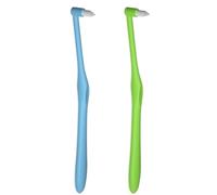 2 Pcs Interspace Toothbrush,Single Tufted Toothbrushes with Cover,End-tuft Interdental Toothbrushes,Slim Interspace Teeth Brush for Dental Cleaning for Deep Cleaning Sensitive Gums