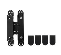 2 Pcs Invisible Door Hinge Adjustable Metal Hidden 180 Degree Concealed Swing Accessories for Wooden Doors