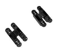 2 Pcs Invisible Door Hinge Hidden Adjustable Heavy Duty 180 Degree Swing Hinges No Trace Design Left Right for Kitchen Doors, Cabinets
