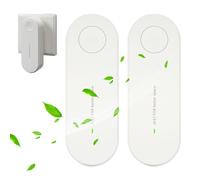 2 Pcs Ionic Air Purifier Plug in Uk,Plug in Air Purifier,Air Ionizer for Home Whisper Quiet, Filter-Free Purifier (White)