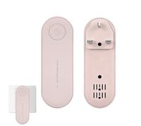 2 Pcs Ionic Air Purifiers Plug In Uk, Mini Portable Whisper Filter-Free Instant Air Purifier for Bedroom, Home, Closets and Pet Rooms(Pink)