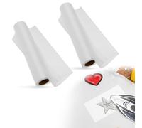 2 Pcs Iron On/Fusible Interfacing Fabric 9 M*30.5 CM/roll Interfacing Fabric for Sewing Lightweight White Cuttable Embroidery Stitch Cover for Sewing, Quilting, Crafting, Collars and Dress Making