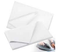 2 Pcs Iron On Interfacing Medium Weight Fabric,Single Sided Fusible Interfacing for Sewing Iron on,75x400 cm Fusible Fleece for Quilting Apparels Crafting and Dress Making (White)