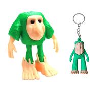 2 PCS Italian Brainrot Toys Set, Italian Brainrot, Brr Brr Patapim Tree Figure Ornament & Keychain, Desktop Decor for Collectors and Humor Design Enthusiasts, for Friends & Family
