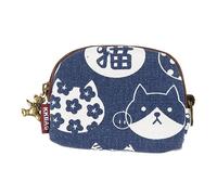 2 Pcs Japanese Coin Purse Animal Pattern Change Purse Small Flowers Wallet Coin Pouch Keychain Kids Wallet Travel Coin Pouch Cute Coin Wallet Storage Bag Canvas Casual Child