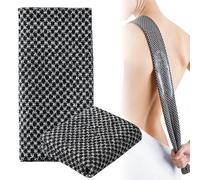 2 Pcs Japanese Exfoliating Shower Towel,Extra Long Exfoliating Shower Towel,Multi - use for Scrubbing, Lathering and Dead Skin Removal, Scrub Loofah Body Scrubber for Men Women