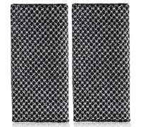 2 Pcs Japanese Exfoliating Towel, Body Extra Long Washcloth, Deep 3D Exfoliating Body Scrubber for Men Women Exfoliation, Scrubbing Brush Loofah Exfoliator (Black)