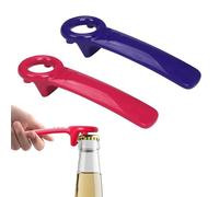 2 Pcs Jar Opener, Easy Jar Opener, Multifunctional Can Lid Openers, Manual Jar Lid Opener, Can Lid Openers for Jars, Bottles, Weak Hands, Arthritis Hands, Elderly, Women (Rose + Purple)