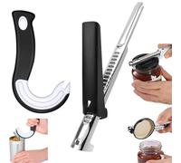 2 pcs Jar Opener, Ring Pull Can Opener Aid, Easy Open Any Pull Tab Cans, Soda, Pet Food, Cat Cans, Beer, Kitchen Gadgets Ideal for Seniors Hands and Children