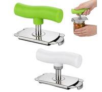 2 PCS Jar Openers Effortless and Colorful, Manual Can Opener with Comfortable Handle, Green and White Kitchen Tool for Easy Lid Opening, Ideal for Home Kitchen Use