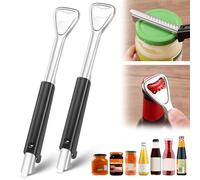 2 Pcs Jar Openers for Arthritis Hands Multifunctional Can Openers That Work Manual Lid Opener Bottle Opener for Family Kitchens Baking Rooms Camping Outdoor Picnics Bars