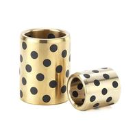 2 Pcs JDB Type Graphite Copper Self-Lubricating Bushings 25x33x(10-60) mm(25x33x20mm)