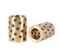 2 pcs JDB Type Graphite Self-Lubricating Copper Sleeve Bushings 12x16x(10-30) mm(12x16x30mm)