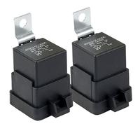 2 Pcs JM-057/MAX-80A-5P 5 Pin DC 12V 80A Relay Truck Van Motorcycle Boat Multi Purpose Automotive Relay Heavy Duty Standard Relay for Car Motor, Auto GM Replacement Accessories