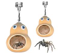 2 PCS Jumping Spider Hideout Cute Jumping Spider Accessories Handmade Spiders Hiding Habitat for Tarantula Critters Small Insects Bugs