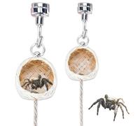 2 PCS Jumping Spider Hideout Woven Jumping Spider Hide Spiders Hide Habitat for Tarantula Critters Small Bugs Insects