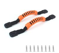 2 Pcs Kayak Carry Handles, 2-Hole Kayak Replacement Handles with Screws, Canoe Boat Side Mount Carry Handle, Boat Carry Handle Replacement Suitable for Kayaks Luggage Suitcase - Orange