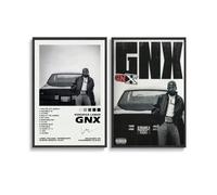 2 PCS Ken-drick Gnx Lamar Poster for Room Aesthetic Canvas Wall Art Bedroom Decor Posters 12x18inch(30x45cm)