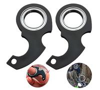 2 Pcs Key Spinner,Keychain Spinner for Kids Adults Finger Exercising,Funny Finger Key Chain Spinner Toys,Portable Fidget Keychain for Your Family and Friends Anxiety Relief (Black)