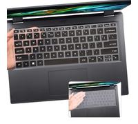 2 PCS Keyboard Cover for 14" Acer Swift 3 SF314-44 SF314-512 SF314-512T, 14" Swift 3 OLED SF314-71, Swift X 14 SFX14-51G SFX14-71G, Swift Go SFG14-71 SFG14-71T 14 inch Laptop (Black+Clear)