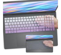 2 PCS Keyboard Cover for 2026 2025 New Dell 16 Plus DB16250 DB16251 DB16255, Dell 15 Laptop DC15250 DC15255, Dell 16 Laptop DC16250 DC16251 & inspiron 16 5640 5645 Series Keyboard Skin-OPurlple+Clear