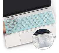 2 PCS Keyboard Cover for HP Pavilion & HP Laptop 15-eg 15-eh 15-er 15-eg0073/1073cl 15-eg1053 g0070wm eg0021nr eg0025nr 15-eh1085 h1052/1070wm eh1010nr 15-er0056 r0151nr-HotBlue+Clear