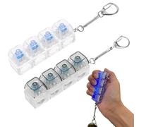 2 Pcs Keyboard Fidget Ornament, Fidget Clicker, Keyboard Fidget Light Up, Responsive Design Keyboard Clicker, Clicker Fidget Suitable for Busy Work and Learning Processes